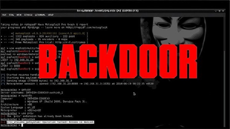 Backdoor là loại Trojan cho phép hacker có thể truy cập vào máy tính của bạn
